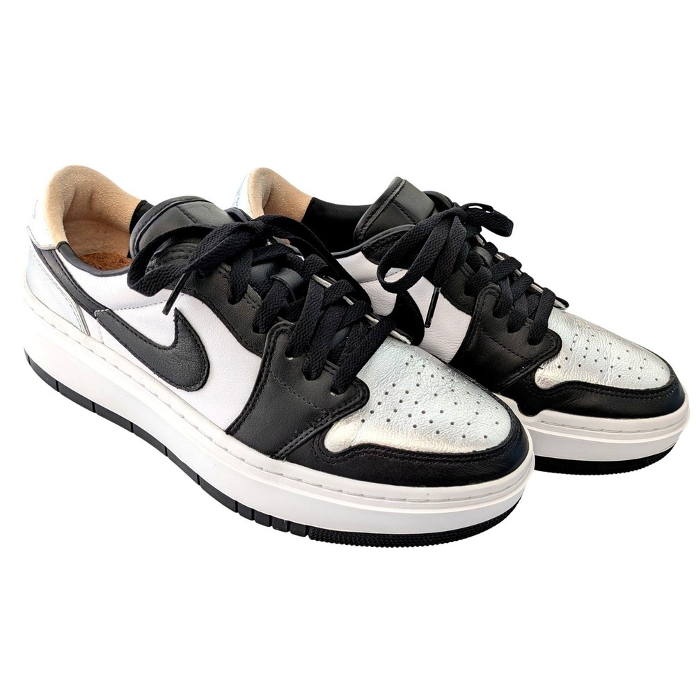 Nike Air Jordan 1 Elevate Low SE Women's 10 Black‎ White Silver DQ8561-001